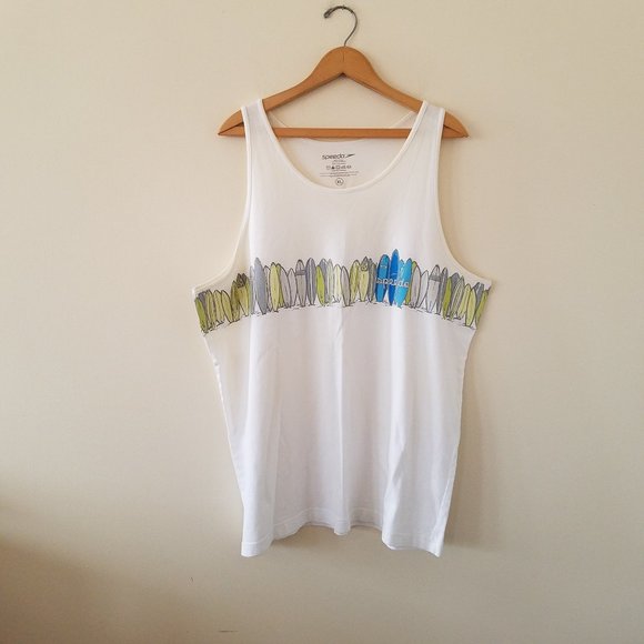 Speedo Tank Top with Surf Board Design Size XL - Picture 1 of 6
